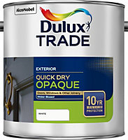 Dulux Trade Weathershield Quick Dry Opaque White 2.5 Litres