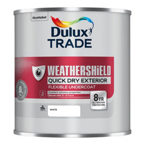 Dulux Trade Weathershield Quick Drying Undercoat White 1L