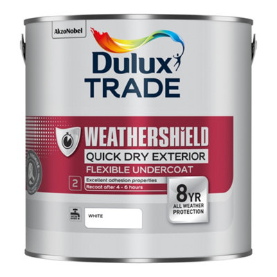 Dulux Trade Weathershield Quick Drying Undercoat White 2.5L