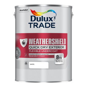Dulux Trade Weathershield Quick Drying Undercoat White 5L