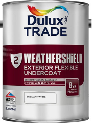 Dulux Trade Weathershield Undercoat - Brilliant White - 5L