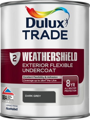 Dulux Trade Weathershield Undercoat Dark Grey 1L