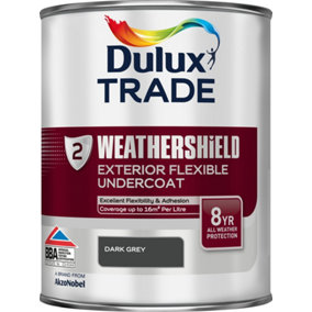 Dulux Trade Weathershield Undercoat Dark Grey 1L