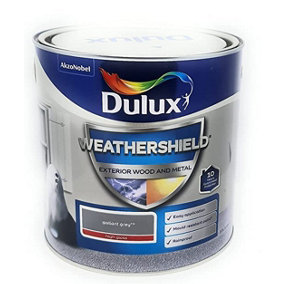 Dulux Weathershield Exterior Paint Gloss 2.5L Gallant Grey