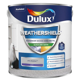 Dulux Weathershield Exterior Paint Satin 2.5L Chic Shadow