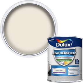 Dulux Weathershield Exterior Paint Satin 750ml Almond White