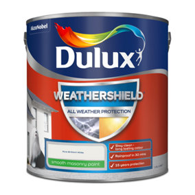 Dulux Weathershield Smooth Masonry Paint 2.5L White