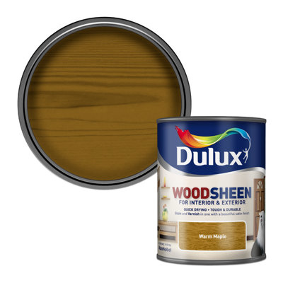 Dulux Woodsheen Stain And Varnish 750ml Warm Maple