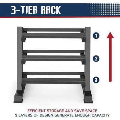 Dumbbell Rack Storage Stand Hex Weight Rack