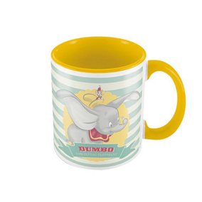 Dumbo The Flying Elephant Mug Yellow/Green/White (One Size)