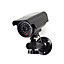 Dummy CCTV Security Bullet Camera, Battery / Solar Powered, Outdoor IP44 Rated