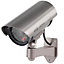 Dummy Fake CCTV Security Camera LED IP44 Indoor Outdoor Decoy Imitation