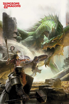 Dungeons & Dragons Adventure 61 x 91.5cm Maxi Poster | DIY at B&Q