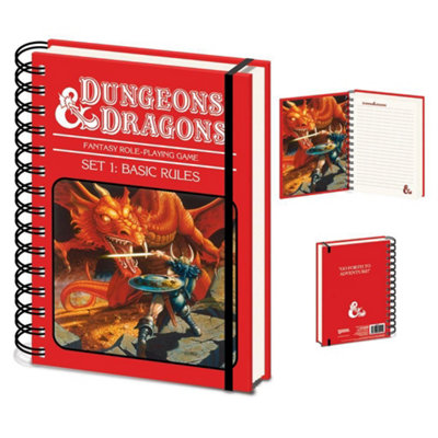 Dungeons & Dragons Basic Rules A5 Notebook Red (One Size)