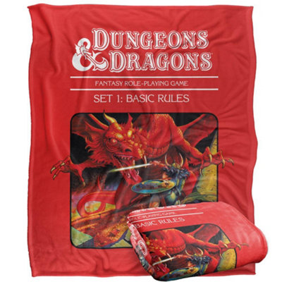 Dungeons & Dragons Basic Rules Cover Blanket White (One Size)