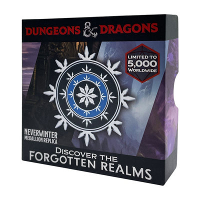 Dungeons & Dragons Neverwinter Medaillon – Limitierte Sammleredition, Metall, 90 Mm, Nummeriert