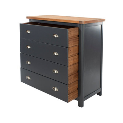 Dunkeld 4 drawer chest, midnight Blue