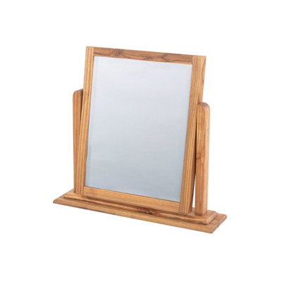 Dunkeld single mirror, antique oak effect finish