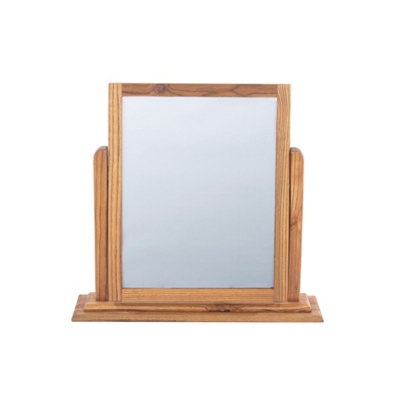 Dunkeld single mirror, antique oak effect finish