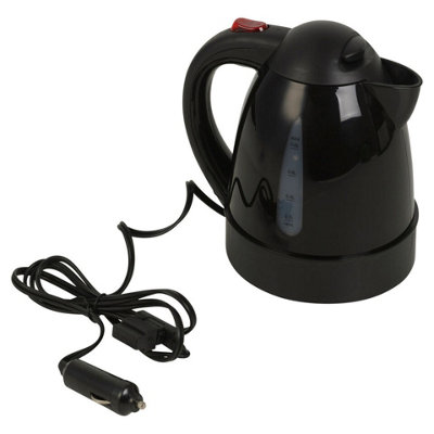 DUNLOP 0.8Ltr 24V Truckers Kettle 250W Water Heater Car Lorry Truck Camper Van