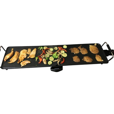 DUNLOP 87cm Length XL Teppanyaki Grill Barbecue Table Top Griddle Party