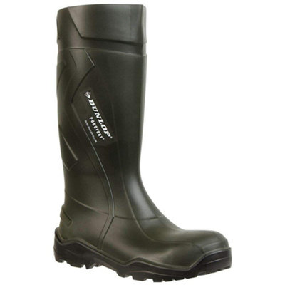 Dunlop Adults Unisex Purofort Plus Full Safety Wellies Green (11 UK)