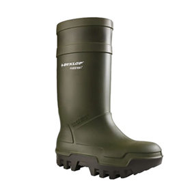 Dunlop Adults Unisex Purofort Thermo Plus Full Safety Wellies Green (13 UK)