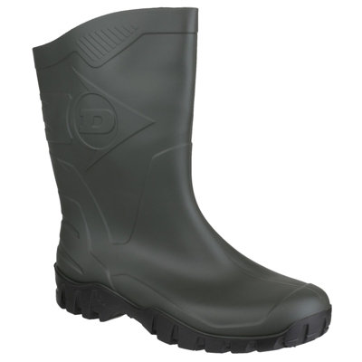 Dunlop Dee Calf Length Wellington Dark Green