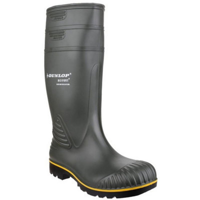 Dunlop Mens Acifort Heavy Duty Wellies Green (7 UK) | DIY at B&Q