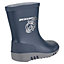 Dunlop Mini Elephant Wellington Boot Blue/Grey