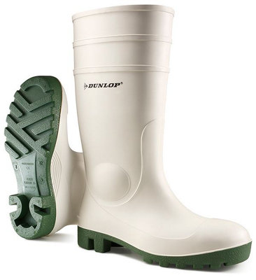 DUNLOP PROTOMASTER SAFETY PVC WELLINGTONS WHITE 03