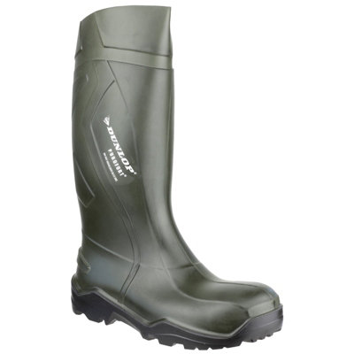 Bottes De Sécurité Dunlop Purofort+ - Taille 45, Embout Acier, Semelle Antidérapante S5 SRC