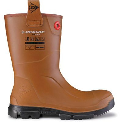 Dunlop Purofort RigPRO Full Safety Wellington Brown/Black