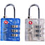 Dunlop TSA Lock 3 Digit Combination Padlock - 33 x 65 x 13 mm