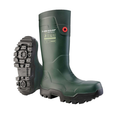 Dunlop Unisex Adult FieldPro Thermo+ Wellington Boots Green (6 UK)