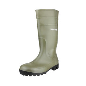 Dunlop Unisex Adult Protomastor Wellington Boots Green/Black (10.5 UK)