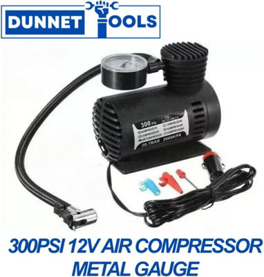 Dunnet Tools 300psi 12V Air Compressor