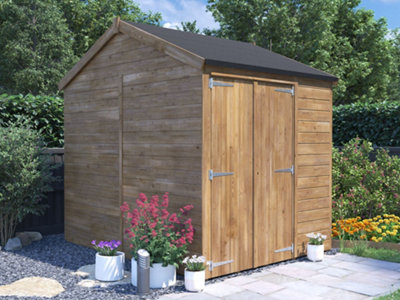 Dunster House Bike Shed Storage 1.8 x 2.4m (6' x 8') 12mm Walls, Apex Roof, Overlord Modular