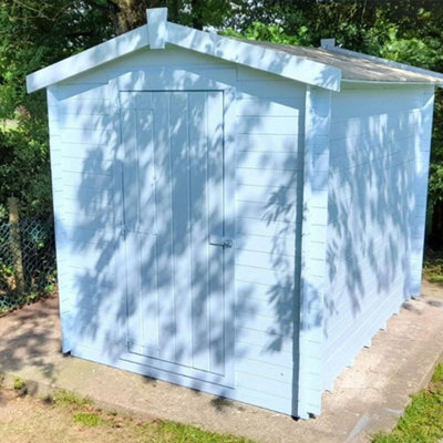 Dunster House - Heavy Duty (19mm) Log Garden Shed 1.8 x 2.5  Pressure Treated Wood Storage Unit Taarmo