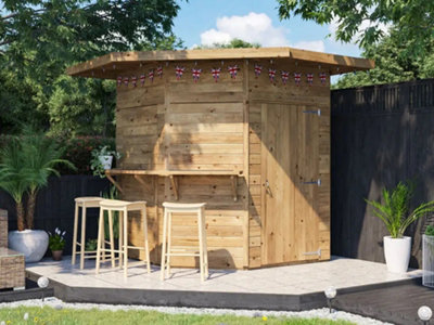 Dunster House Outdoor Bar Shed x Pressure Treated The