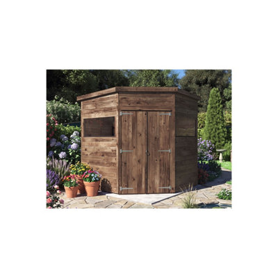 Dunster House Overlord Corner Shed W7' x D7' / W2.1m x D2.1m