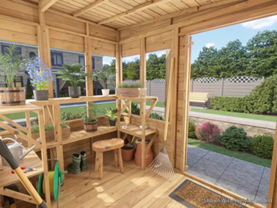 Dunster House Potting Shed Pent Roof W8' x D6' (W2.4 x D1.8m) Overlord Modular