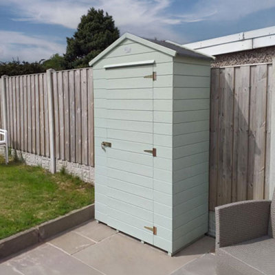 Dunster House Wooden Tool Shed 2m x 1m Sentry Box Wooden Garden Storage Talia Tool Rail Roof Felt