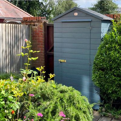 Dunster House Wooden Tool Shed 2m x 1m Sentry Box Wooden Garden Storage Talia Tool Rail Roof Felt