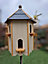 Dunwich Deluxe 6 Pair Dovecote on Post with Slate Roof, Traditional English Birdhouse for Doves or Pigeons - L65 x W65 x H105 cm