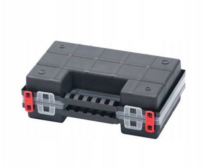 Duo Compartment Storage Tandem Organiser Case Tool Box Adjustable Dividers Model 1 - 4