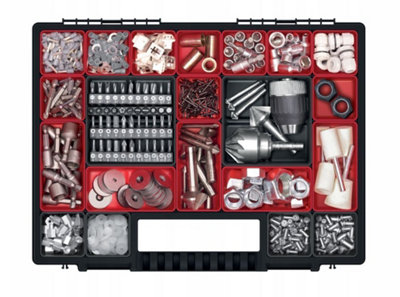 Duo Compartment Storage Tandem Organiser Case Tool Box Adjustable Dividers Model 4