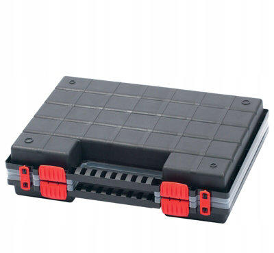 Duo Compartment Storage Tandem Organiser Case Tool Box Adjustable Dividers Model 5