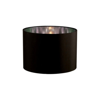 Duo Round Shade Small Black, Chrome 300mm x 220mm
