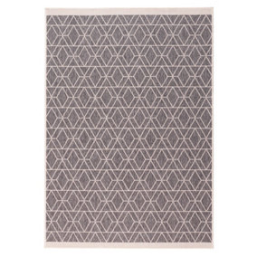 Duo Weave Collection Outdoor Rugs in Diamonds Design